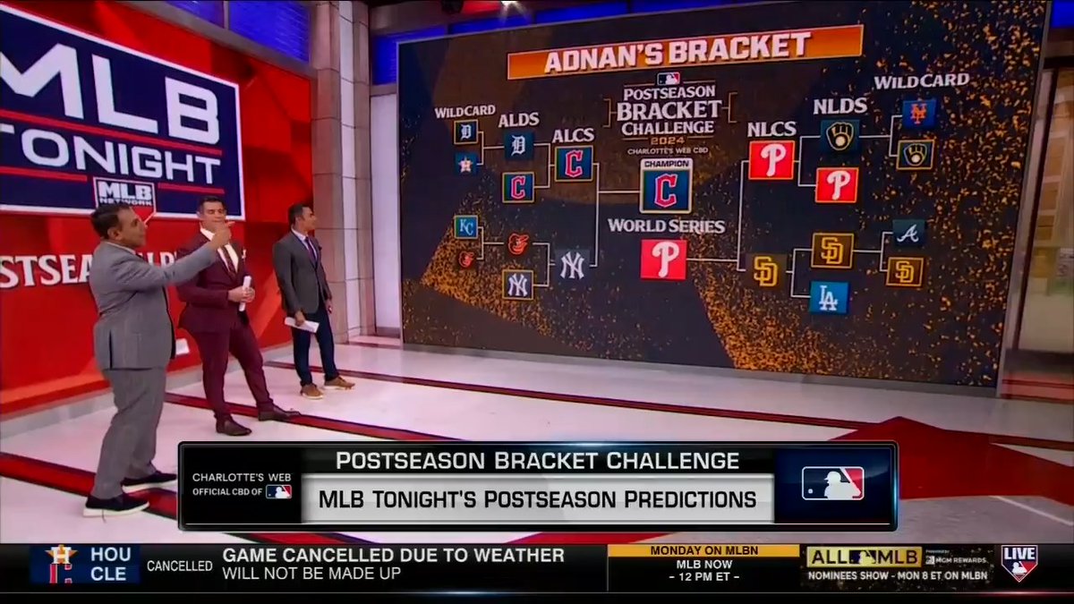 .Adnan Virk is predicting the Cleveland Guardians to win it all this year! 🗣️ #MLBTonight | #ForTheLand