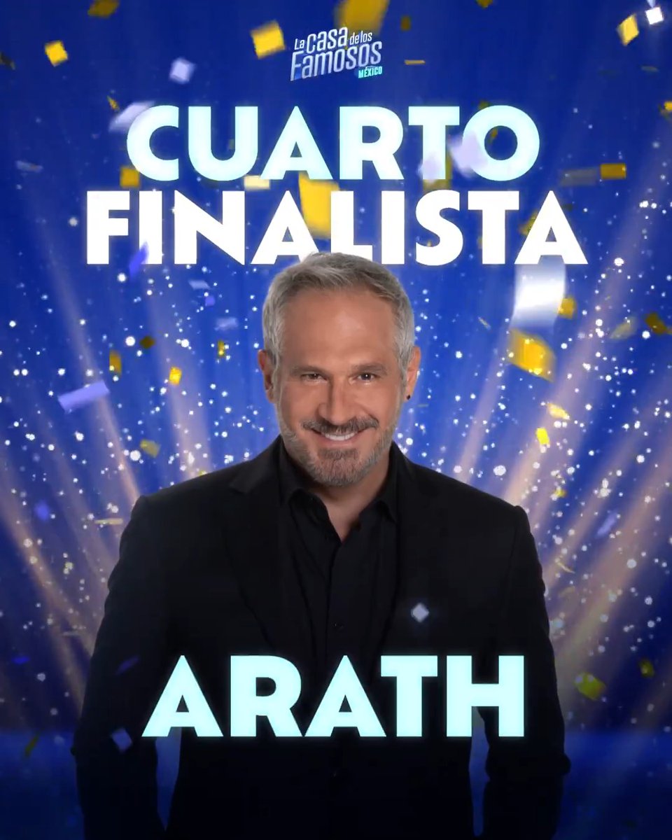 Esta noche #ArathDeLaTorre se convierte en el GRAN CUARTO LUGAR de la Segunda Temporada de #LaCasaDeLosFamososMx, te agradecemos por dejarnos conocer al hermoso ser humano que eres y estamos listos para verte brillar en el mundo! 🏅 Te amamos, Arath 💙