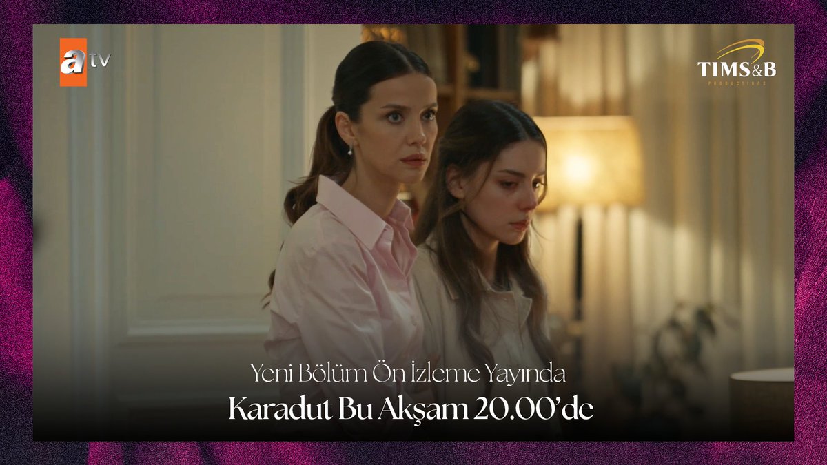 “Üzülmeyeceksin, kurtuldum diyeceksin…” #Karadut 2. bölüm ön izlememiz yayında! 💜 Yeni bölümümüzle bu akşam 20.00’de atv’de sizlerleyiz. @timsandb