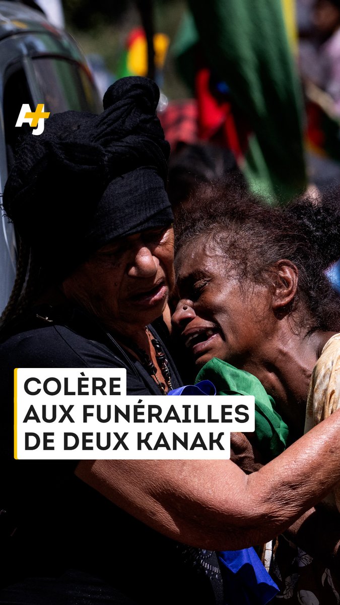 Colère et deuil lors du cortège funèbre de deux Kanak tués par le GIGN en Kanaky-Nouvelle-Calédonie.