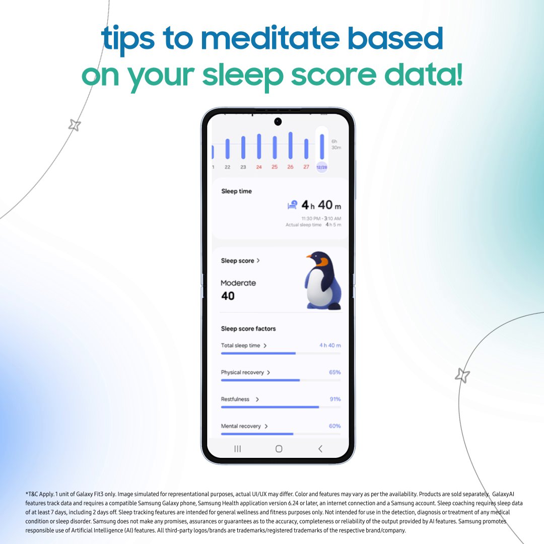 Level up your wellness game with #GalaxyAIMoment! Share how #GalaxyAI helps you stay fit and stand a chance to win* exciting prizes. Also, don’t forget to tell us what will you Galaxy AI today? *T&C apply: #GalaxyZFlip6 #Samsung