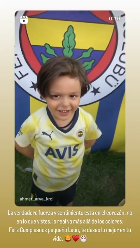 Mauro Icardi: "Gerçek güç ve duygu, giydiğinizde değil kalbinizdedir; gerçek olan, renklerin ötesindedir. Doğum günün kutlu olsun küçük Aslan, sana hayatında en iyisini diliyorum. ♥️🦁"
