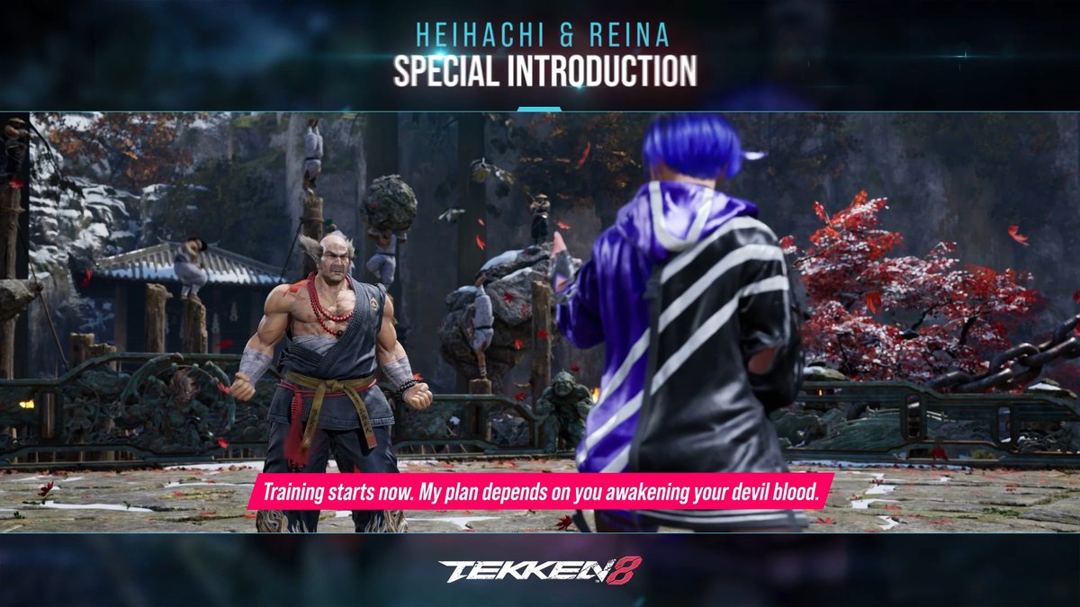 It's a "bring your daughter to work" kind of day. Heihachi &amp; Reina will be reunited in #TEKKEN8 in 4 days!