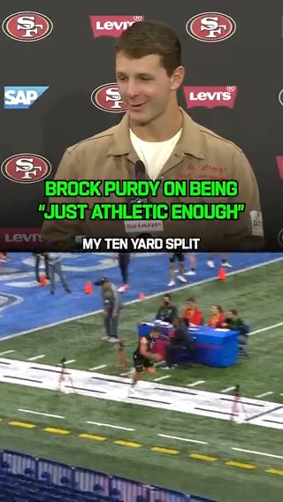 Don't sleep on Brock Purdy's speed 🤫