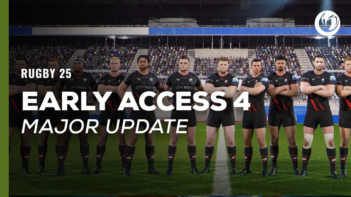 Early Access 4 is here, so let's take a look at what's new in #Rugby25! 🏉 Read the full patch on Steam: