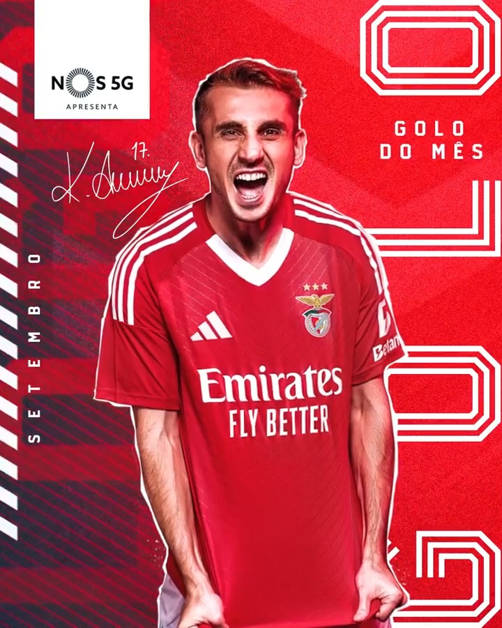 ⚽ O Golo do Mês de setembro pertence a Aktürkoğlu! 🪄 #NOS
