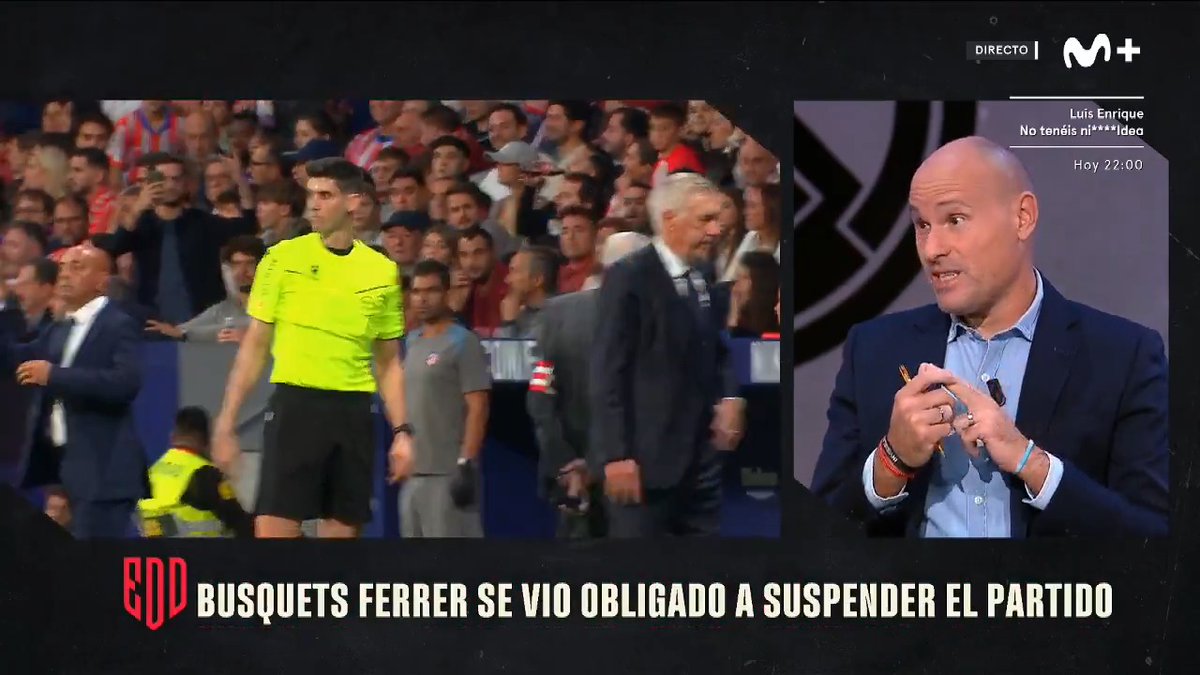 "Si Mateo Busquets Ferrer tiene los pies en el suelo, habrá un antes y un después en el arbitraje". Mateu Lahoz, en #ElDíaDespués.