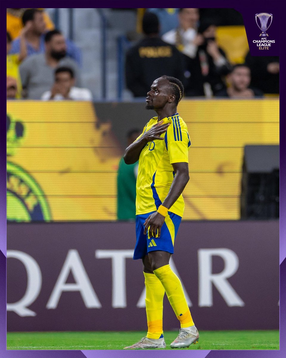 كرة عرضية مثالية من سلطان الغنام ينهيها ساديو ماني في الشباك 🌟⚽ #النصر_الريان | #دوري_أبطال_آسيا_النخبة