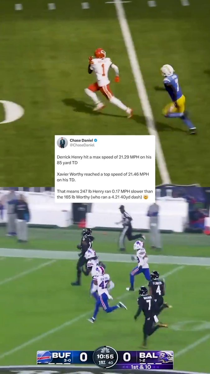 Petition to see these two race in real time? 👀💨 (via Chase Daniel)
