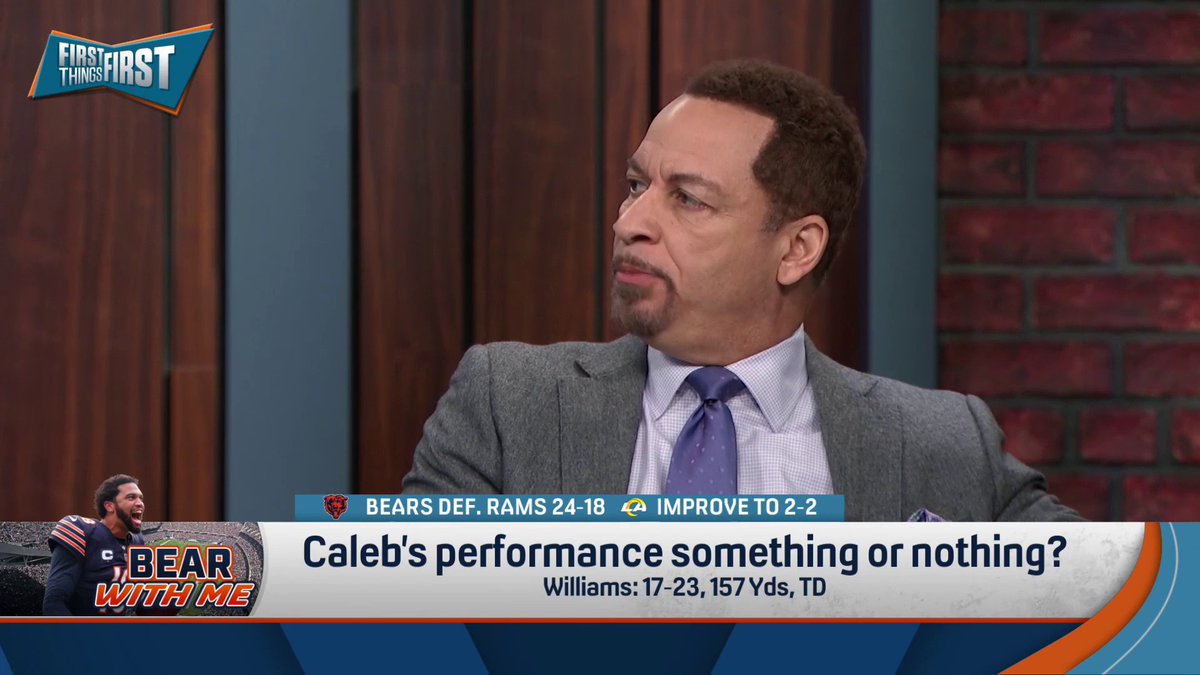 "Caleb Williams is the Bears weak link right now. If he was really good, they would be a Super Bowl contender." Chris Broussard explains