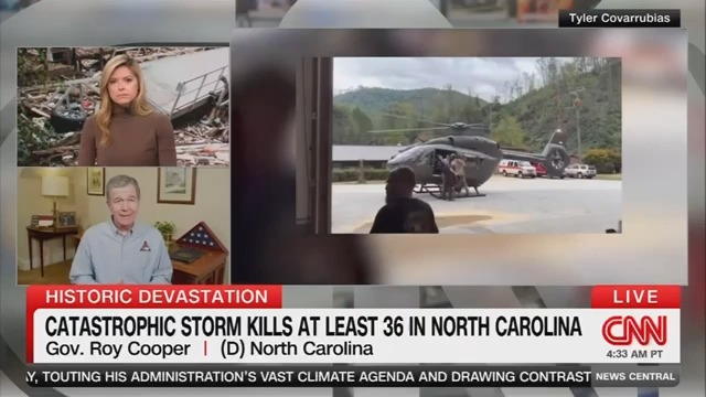 Gov. Roy Cooper: I talked with both President Biden and Vice President Harris last night. They pledged their full support. This is going to be a tremendous effort
