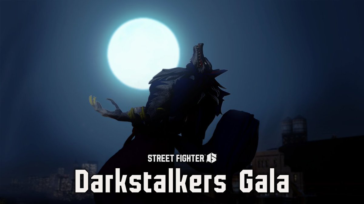 A full moon glows. 🌕 A howl pierces from below. 🐺 The Darkstalkers Gala Fighting Pass featuring items from the eerie video game series is coming in October.
