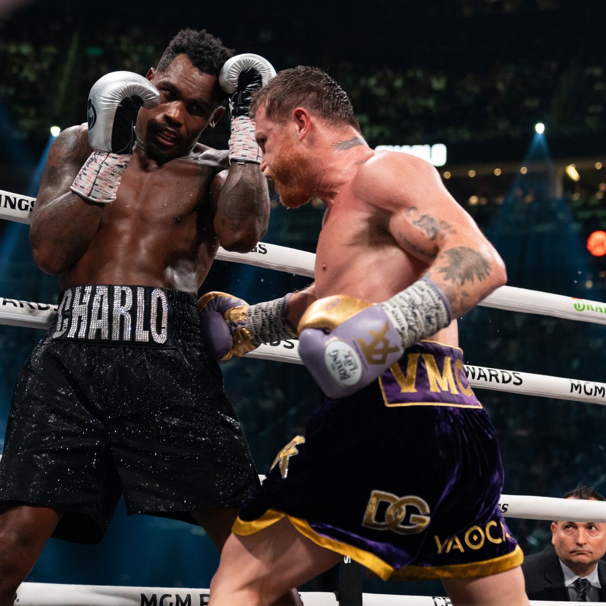 One year ago today 👑 Canelo Alvarez brought the lion to his knees. 📺 Watch the #CaneloCharlo fight for today's PBC Fight Anniversary: