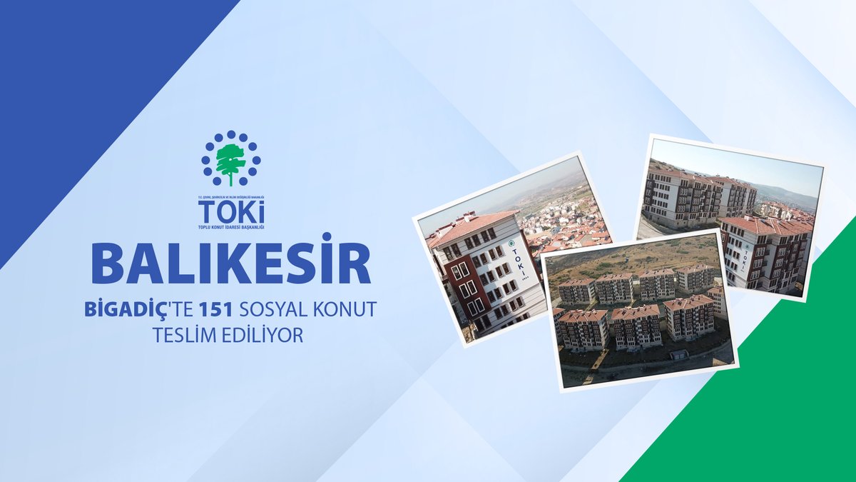 📍 Balıkesir Bigadiç'te 151 sosyal konut tamamlandı. 🗓️ 30 Eylül - 16 Ekim 2024 tarihleri arasında hak sahiplerine teslim edilecek. 🍀 Dinlenme alanlarının, parkların ve yeşil alanların bulunduğu proje ile vatandaşlarımız yeni bir yaşam alanına kavuştu. 📌 Teslim programı için👇