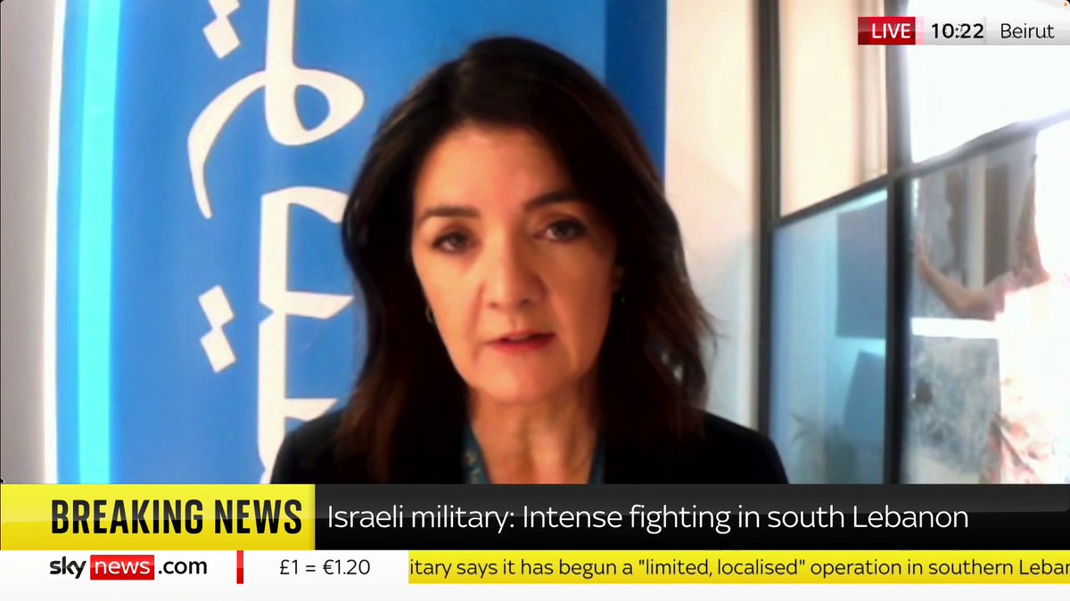 'It's a very difficult humanitarian catastrophe.' Ettie Higgins, UNICEF's Deputy Representative for Lebanon, discusses the situation as the IDF begins its 'targeted ground operation' in southern Lebanon.