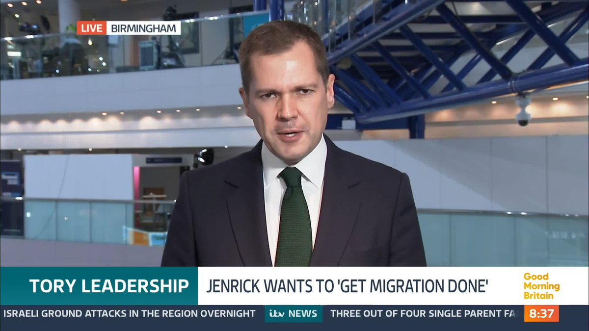'We have to get a grip.' Conservative leadership hopeful Robert Jenrick says he wants to 'get migration done' and the 'only way to do that is to leave the European Convention on Human Rights.'