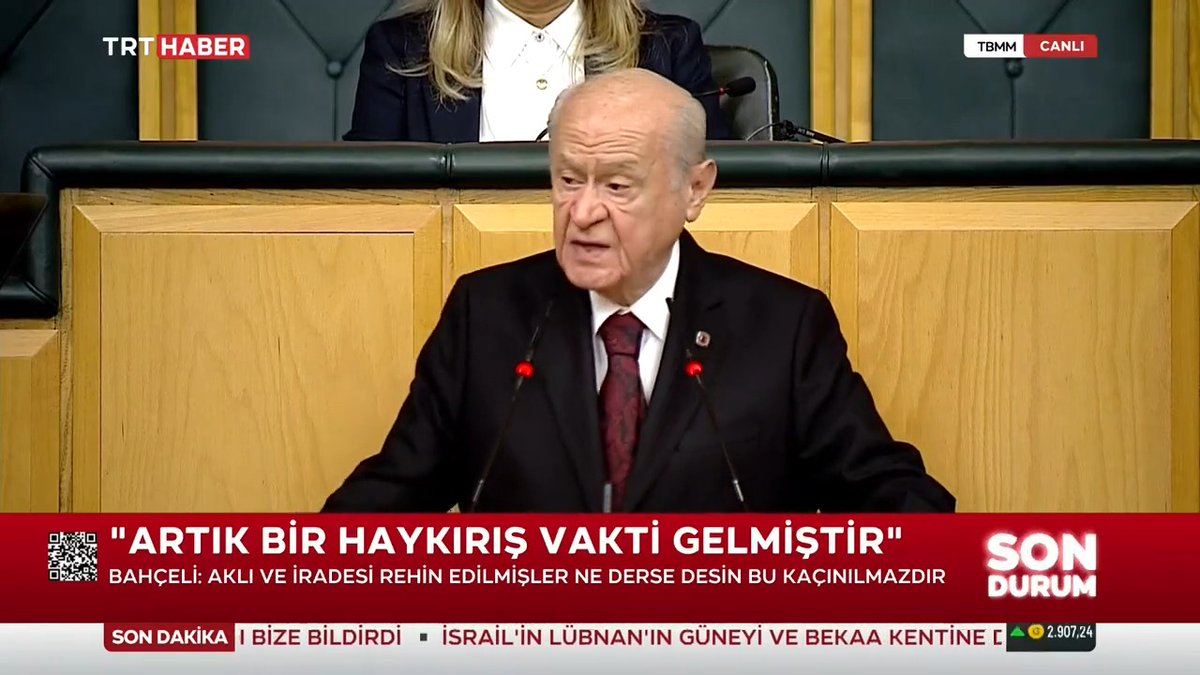 MHP Genel Başkanı Devlet Bahçeli: Tüm dünya duysun ki ölümüz şehit, dirimiz yiğit, karşımızdakiler müfrit, direncimiz ve dirayetimiz müthiştir. Şansını denemek isteyen varsa buyursun gelsin.