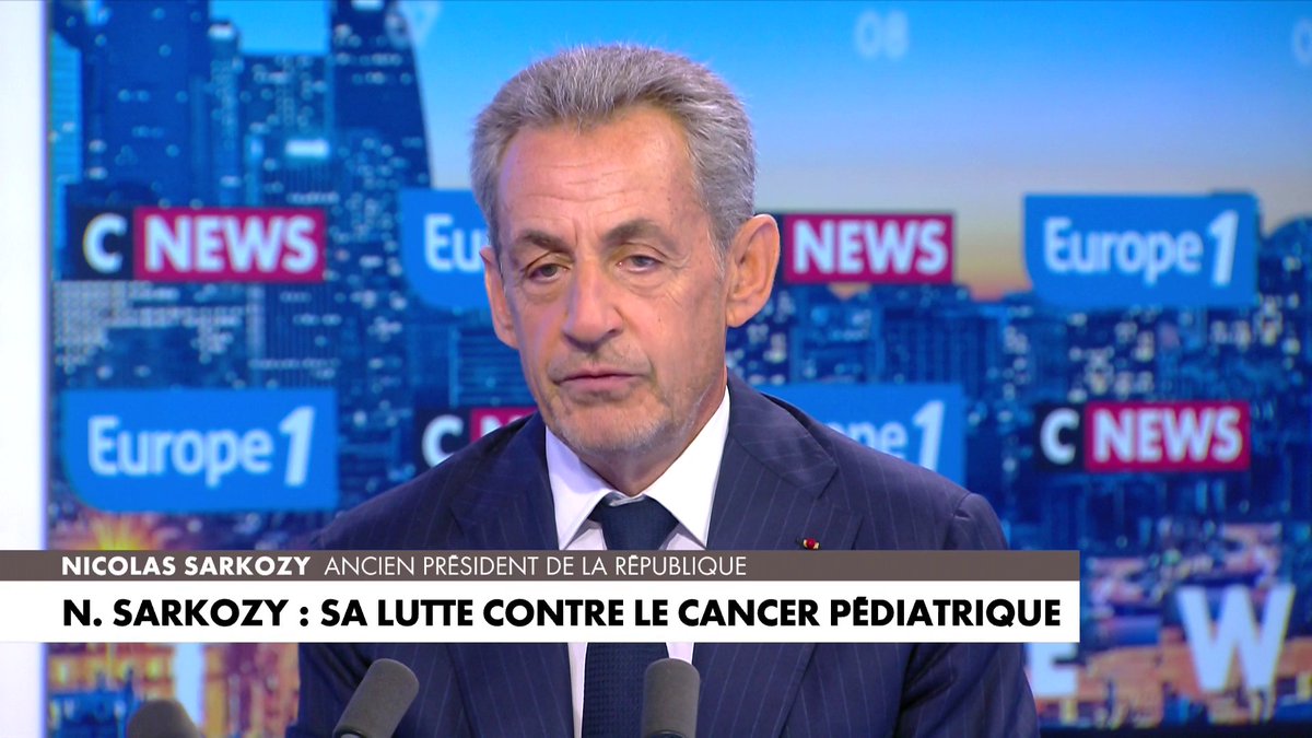 «L'injustice a un nom : c'est le cancer des enfants», s'est ému Nicolas Sarkozy, lundi 30 septembre dans #LaGrandeInterview.