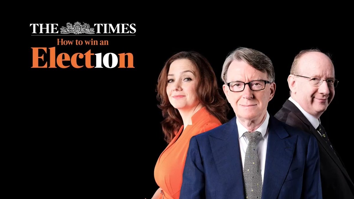 🗳️ How To Win An Election Peter Mandelson, Daniel Finkelstein and @PollyMackenzie are back with @HugoRifkind at the helm. Returns on Tuesday 8 October, wherever you get your podcasts.