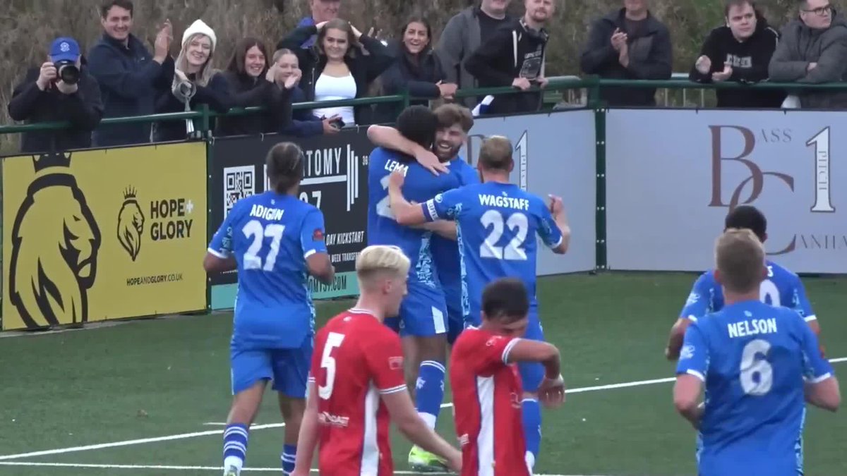 Teamwork makes the dream work 💙 Tonbridge Angels' fluid team move completed the comeback to secure their spot in the #EmiratesFACup fourth round qualifying 😮💨