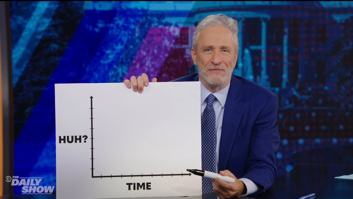 Kamala Harris is vague on policy, her critics say. Unlike Trump, whose policy proposals are not complete gibberish at all! Jon Stewart