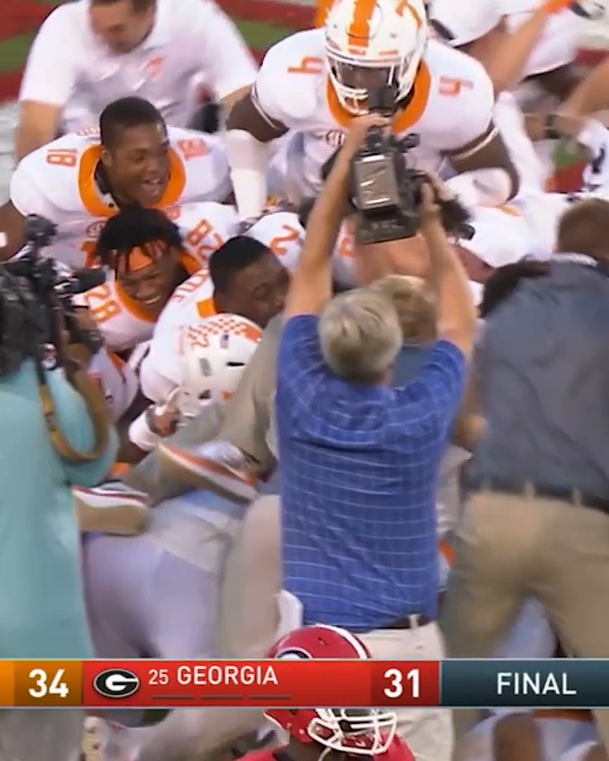 Eight years ago today: Josh Dobbs’ Hail Mary to Jauan Jennings wins it for Tennessee at Georgia.