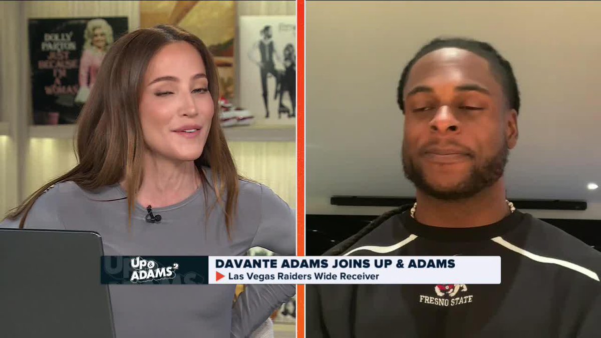 Kay: "I hope you hear from your coach today." Davante: "Yeah... I do too." 👀 Davante Adams Kay Adams