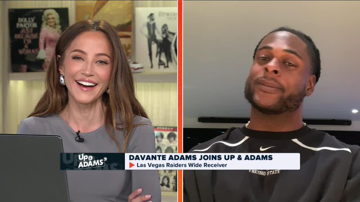 🚨DAVANTE ADAMS HAS PLAYED HIS LAST SNAP FOR THE #RAIDER…? “All I can control is the next thing I'm on to,” Adams just told Kay Adams. 👀👀👀 (🎥Up & Adams)