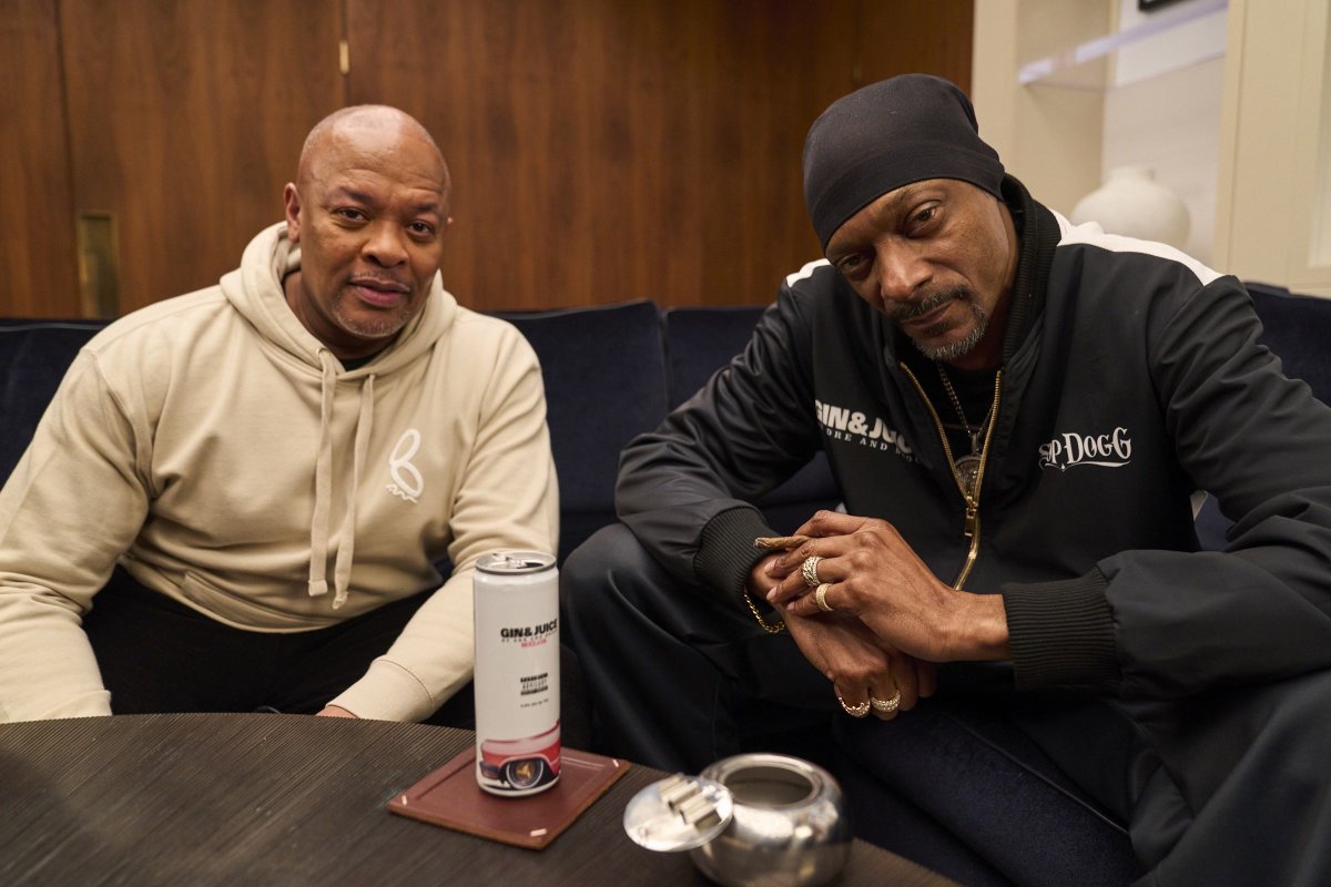 Better together. Sat down to discuss legacy, friendship and bringing #GinAndJuice by @dreandsnoop to life. @bigboy @snoopdogg Dr. Dre