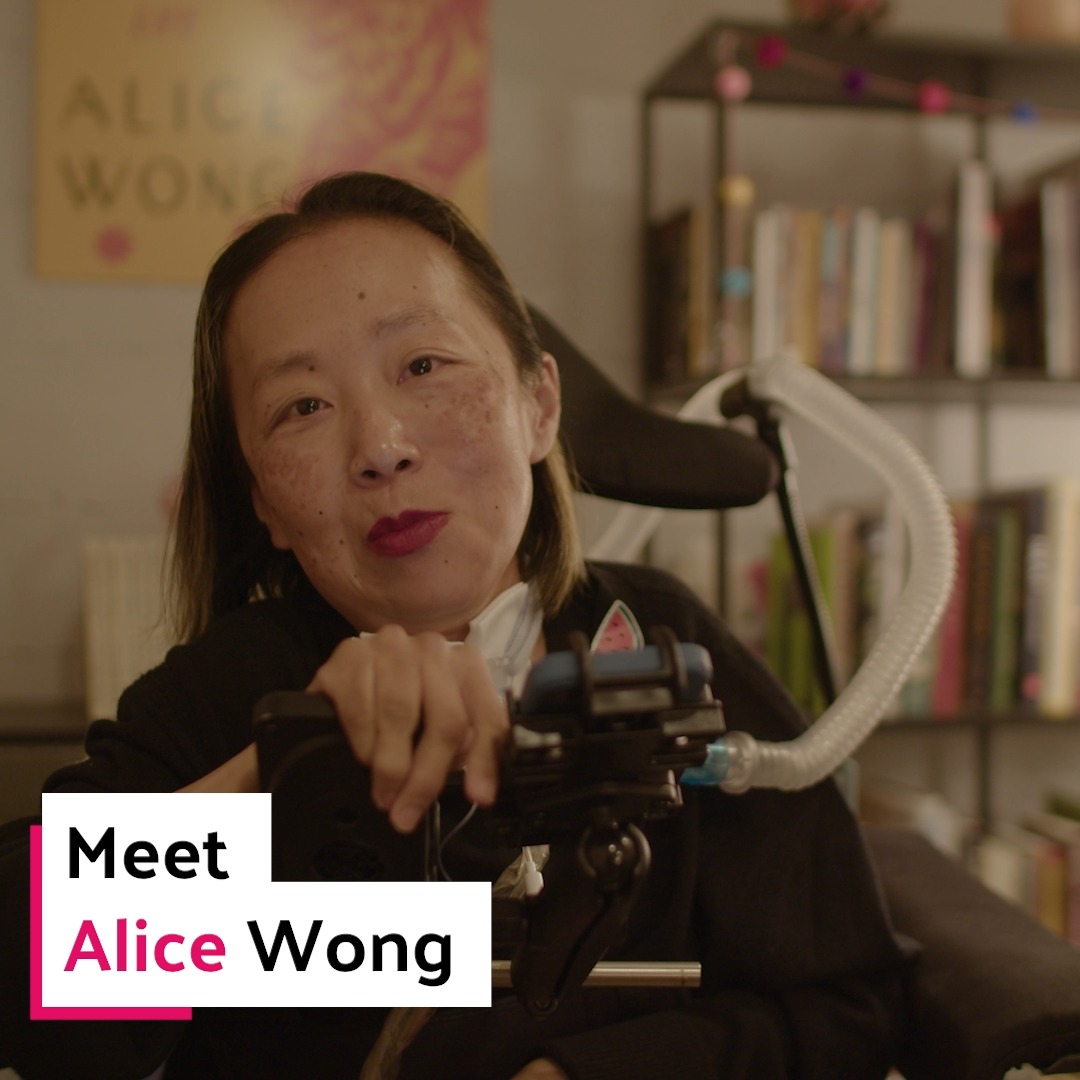 Meet Alice Wong (Alice Wong 王美華), a writer, editor, disability justice activist, and 2024 #MacFellow using storytelling to increase the visibility of disabled people and expose ableist policies and practices. Learn more about Alice ⬇️
