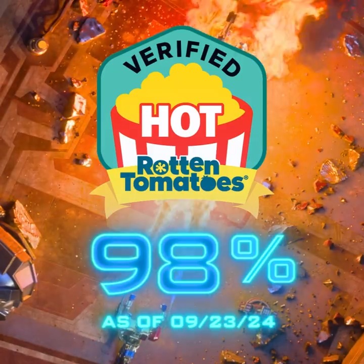 #TransformersOne is Verified Hot with a 98% Audience Score. Don’t miss out on the “most fun you’ll have in a theatre.” NOW PLAYING. 🎟️: