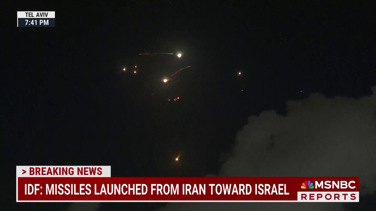 HAPPENING NOW: Missiles launched from Iran towards Israel.