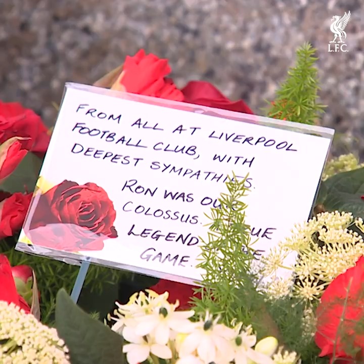 Respects were paid at Anfield today as part of the funeral procession of our legendary former captain Ron Yeats. Rest in peace, Ron.