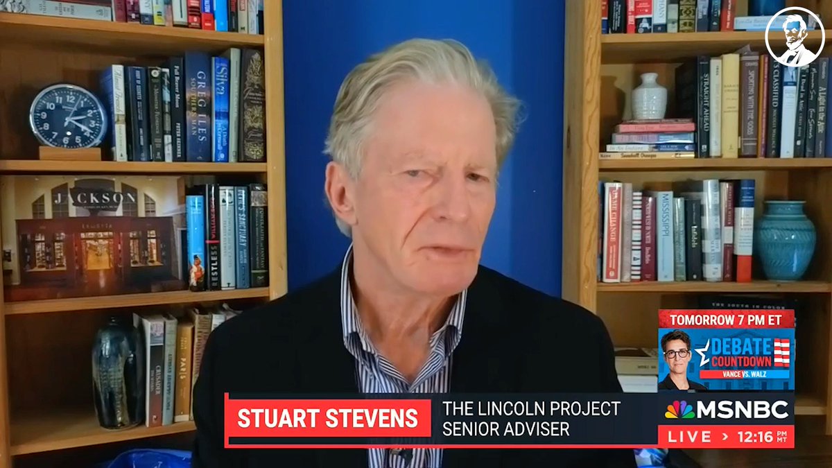 .@StuartPStevens on MSNBC: “Tim Walz is a more experienced politician than JD Vance- I would not underestimate his ability to come back at Vance with some very effective rhetoric.”