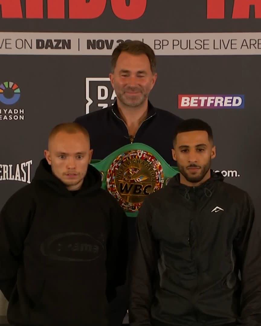 Sunny Edwards vs Galal Yafai first face-off ahead of Nov 30th… [🎥 Matchroom Boxing]