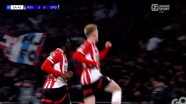 JERDY SCHOUTEN! 🤩 Wat. een. knal! 🥵 PSV komt op een 1-0 voorsprong tegen Sporting 🌟 #ZiggoSport #UCL #PSVSPO