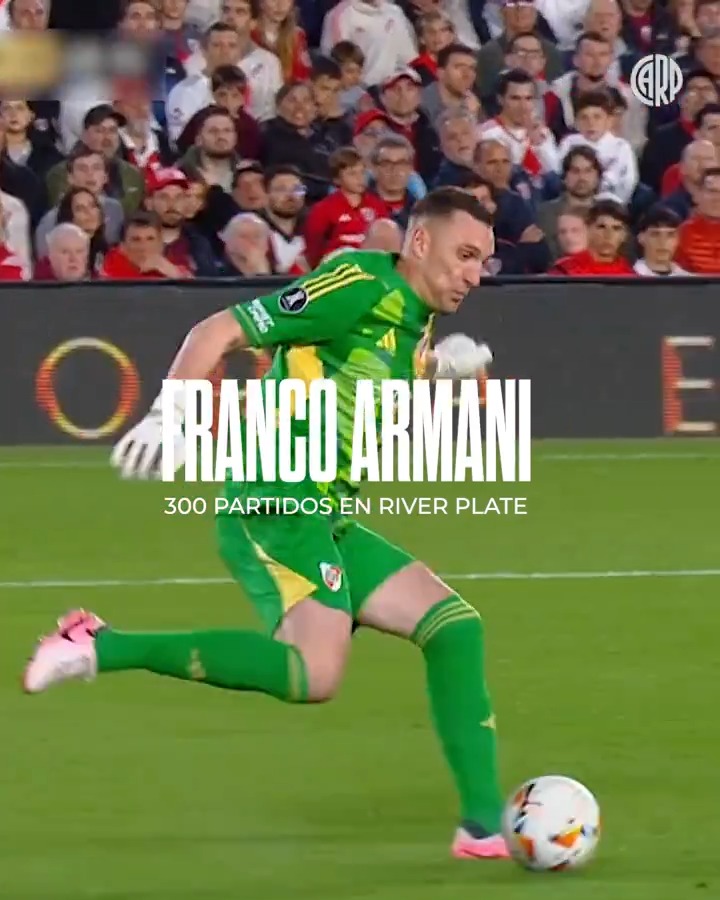 ¡Modo Pulpo! 🤍❤️🤍 Franco Armani cumplió 3️⃣0️⃣0️⃣ partidos defendiendo el arco más grande del mundo 🧤