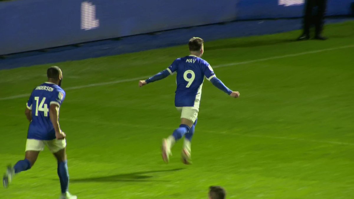 Alfie May makes up for his earlier blunder to put Birmingham City 1-0 up against Huddersfield ✅ Jay Stansfield the provider 🤝