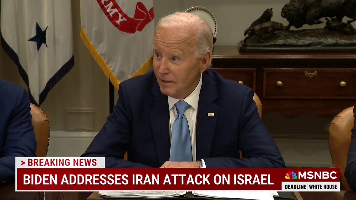 "Based on what we know now, the attack appears to have been defeated and ineffective ... Make no mistake, the United States is fully fully fully supportive of Israel." President Biden addresses Iran's attack on Israel.