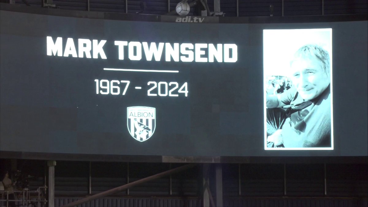 Players, staff and fans at The Hawthorns pay tribute to Mark Townsend, the West Brom fan who sadly passed away at Hillsborough at the weekend.❤️