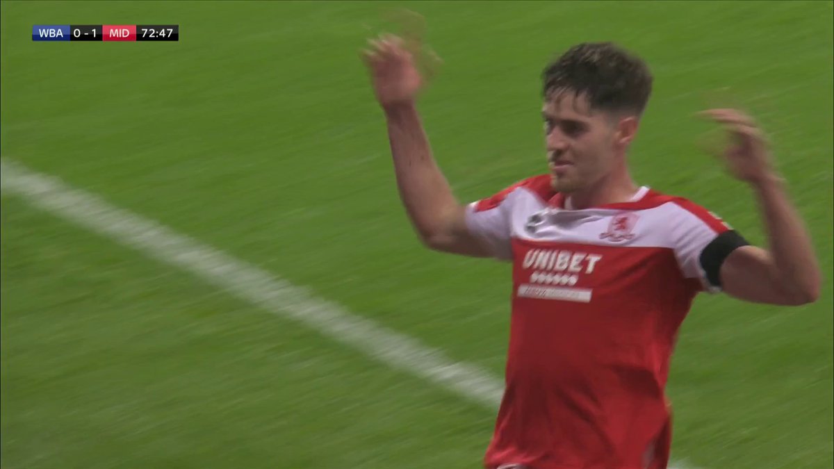 THERE IT IS! Hayden Hackney finds the goal for Boro at The Hawthorns 🔴