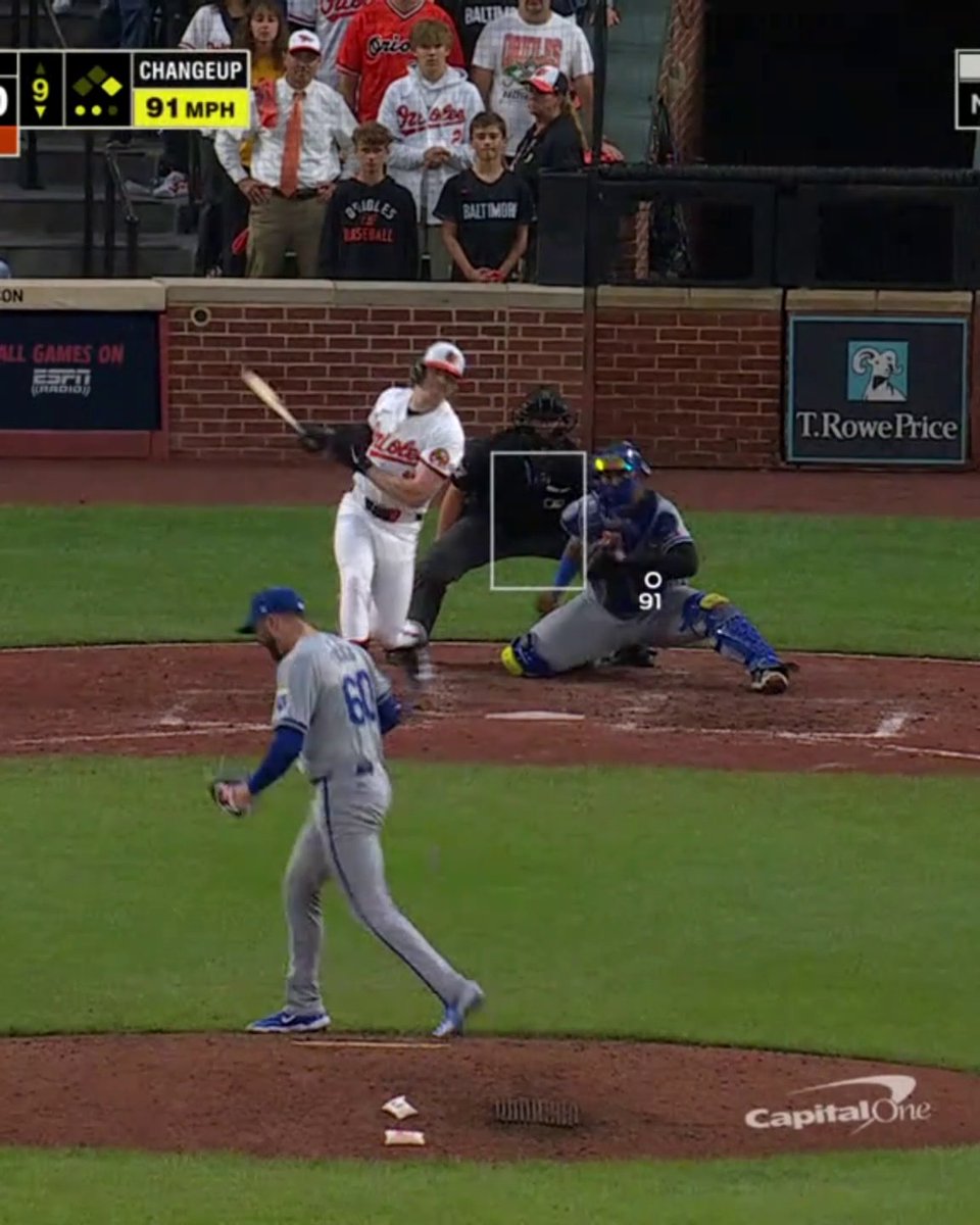 The Royals shut out the Orioles to take Game 1 of the AL Wild Card series 😤 It's Kansas City's first road shutout in a playoff game in franchise history.