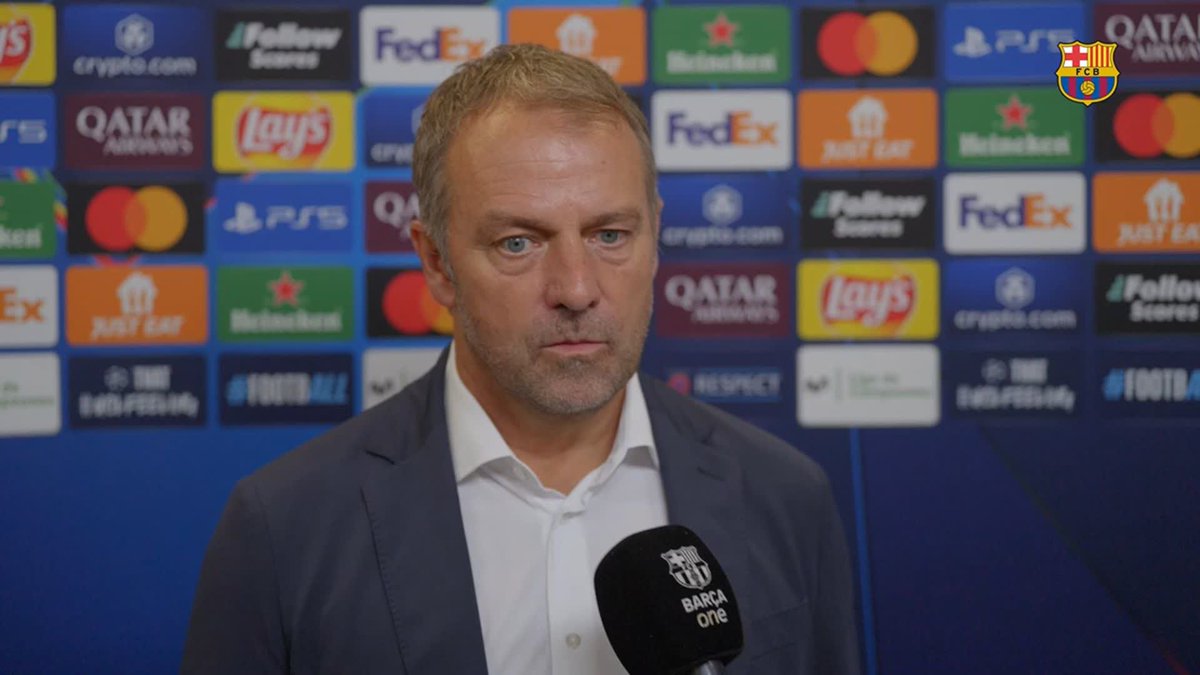 🎙️ HANSI FLICK: "Three points and five goals? It's a good start." #BarçaYoungBoys UEFA Champions League