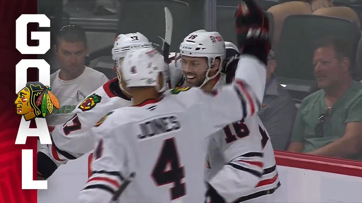 Jason Dickinson with the first goal on CHSN 🚨 (Chicago Blackhawks)