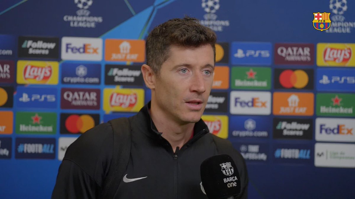 🎙️ ROBERT LEWANDOWSKI: "Today was a perfect game. We did everything we wanted to do." #BarçaYoungBoys UEFA Champions League