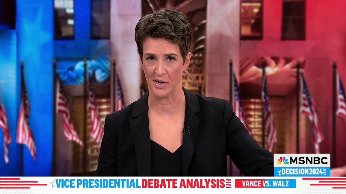 Rachel Maddow's instant reaction to the debate and the "one very blunt, very easily disprovable lie on a very important issue that is gonna be real trouble for JD Vance coming out of this."