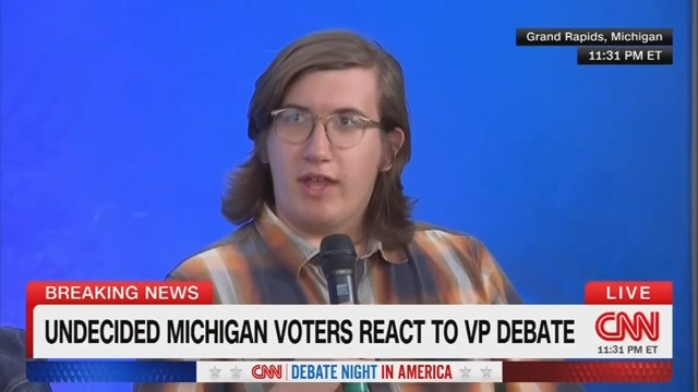 Undecided Michigan voter: I’ve decided I'm going to vote for Kamala Harris. When they were talking about January 6, JD Vance would not give a definitive answer on whether he would certify the election should Trump lose. I don't know I can trust someone with my vote if they aren't going to respect it