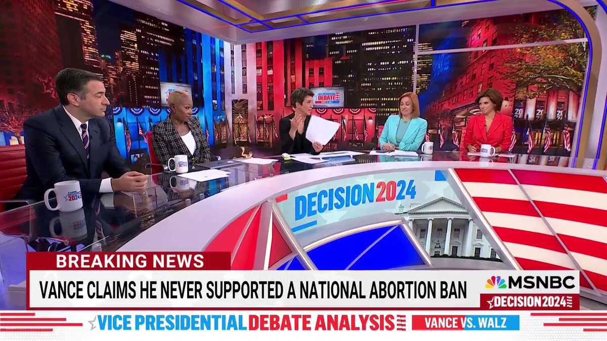 JD Vance claimed he never supported a national abortion ban. Rachel Maddow has the fact check.