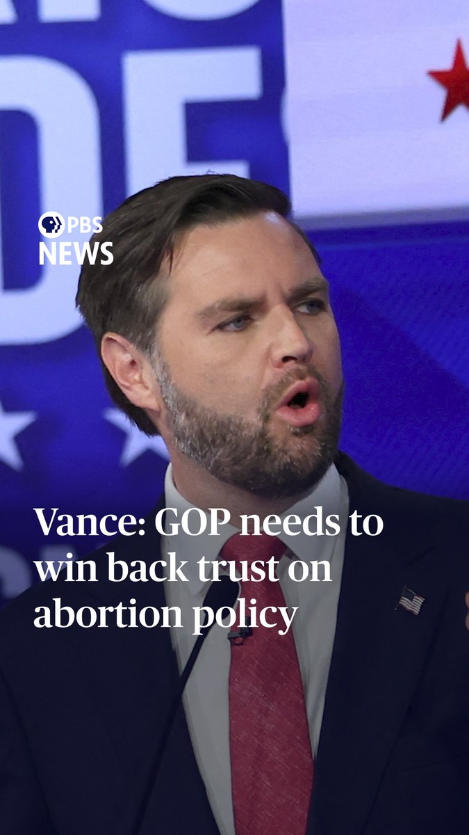 Republicans need to win back the trust of people concerned about losing access to abortion by implementing "pro-family" policies, Sen. JD Vance said during his vice presidential debate with Gov. Tim Walz on Tuesday. “So many young women would love to have families. So many young women also see an unplanned pregnancy as something that — it's going to destroy their livelihood, destroy their education, destroy their relationships. And we have got to earn people's trust back," Vance said in response to a question about a national abortion ban. “Donald Trump and I are committed to pursuing pro-family policies, making child care more accessible, making fertility treatments more accessible, because we've got to do a better job at that," he said. Vance denied his support for a federal ban on abortion after 15 weeks. “I never supported a national ban. I did, when I was running for Senate in 2022, talk about setting some minimum national standard,” he said.
