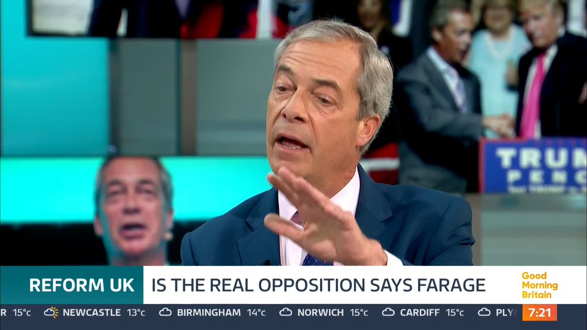 'You are pointing the finger at immigrants' - Susanna Reid Nigel Farage is challenged over his comments about the current UK issues, including NHS waiting lists. Ed points out the social care system would've collapsed if it wasn't for people coming from around the world.